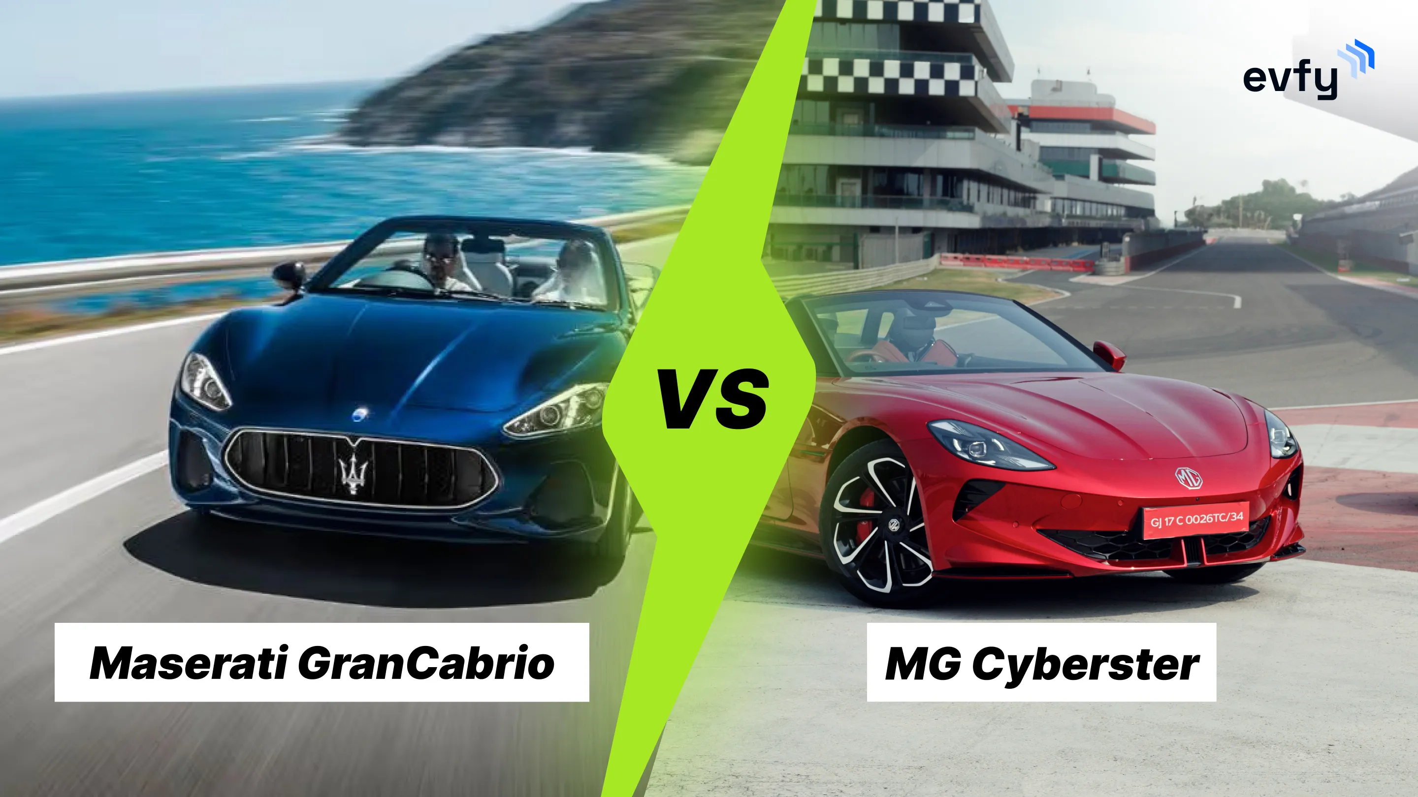 MG Cyberster vs Maserati GranCabrio Comparison: Price, Features, Range & More